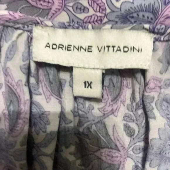 Adrienne Vittadini Purple Boho Peasant Size Size 1X - Picture 4 of 5